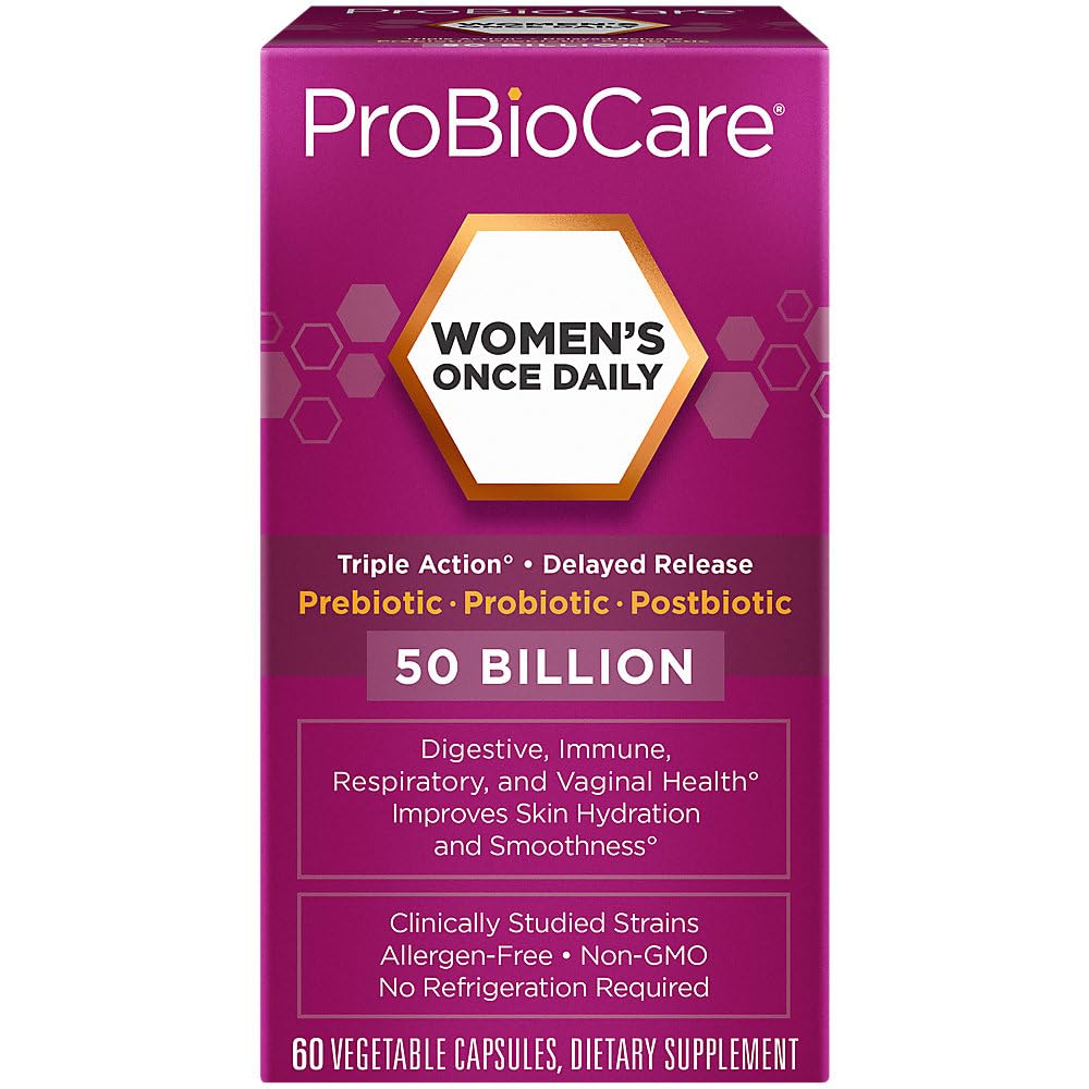 ProBioCare Women's Once Daily Probiotic for Digestive Health 50 Billion CFU Capsule 60 Count