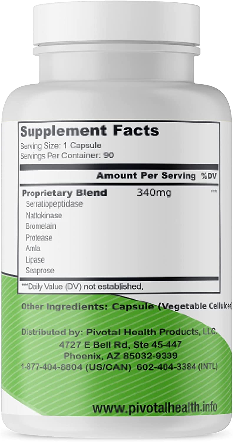Serrasolv 360 Trebinase and CoQ10 Capsule 90 Count