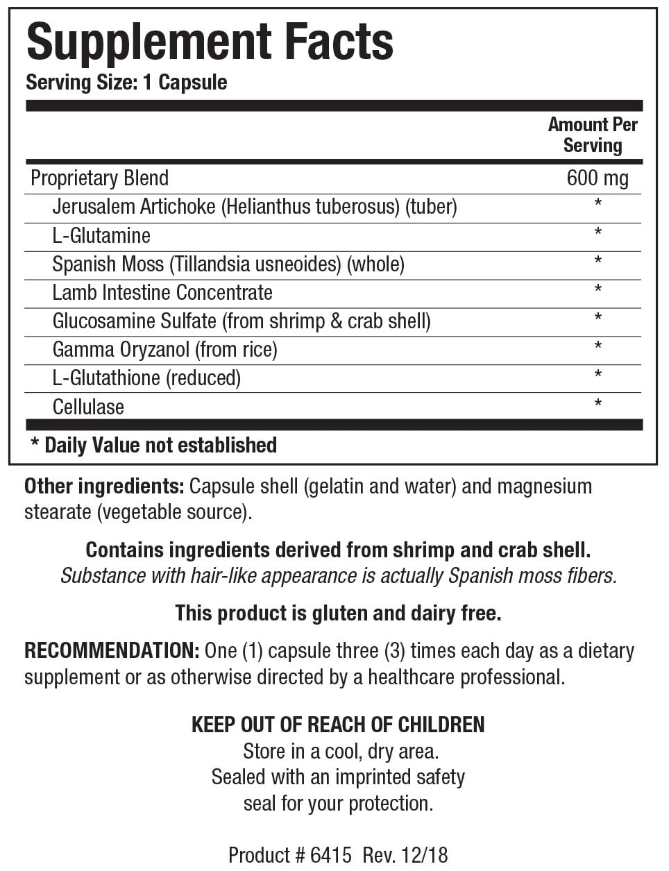 BIOTICS RESEARCH IPS Optimal Gastrointestinal Support Capsules, 90 Capsules