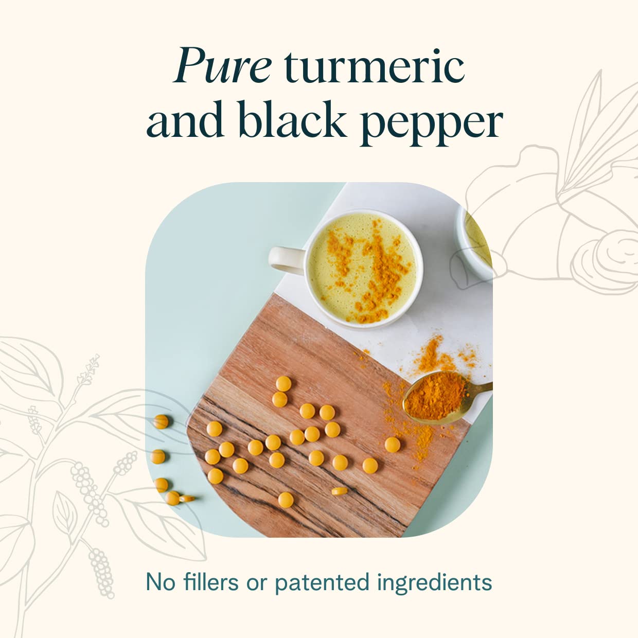 Ora Organic Turmeric Curcumin with Piperine Tablets 90 Count