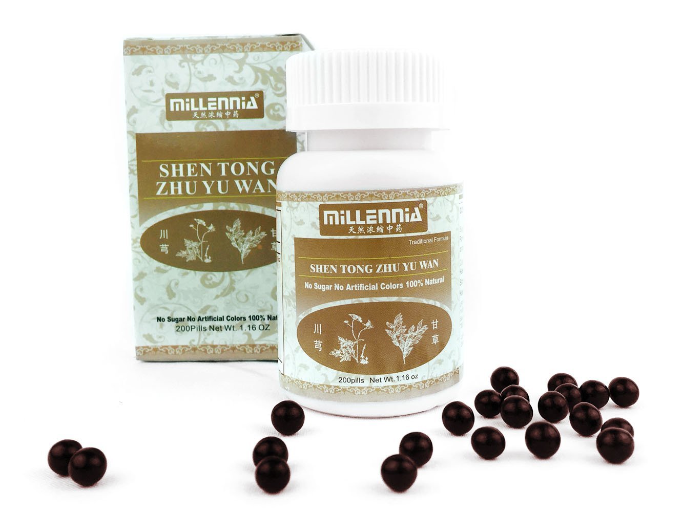 MILLENNIA Shen Tong Zhu Yu Wan Capsules 1 Bottle (200 Pills)