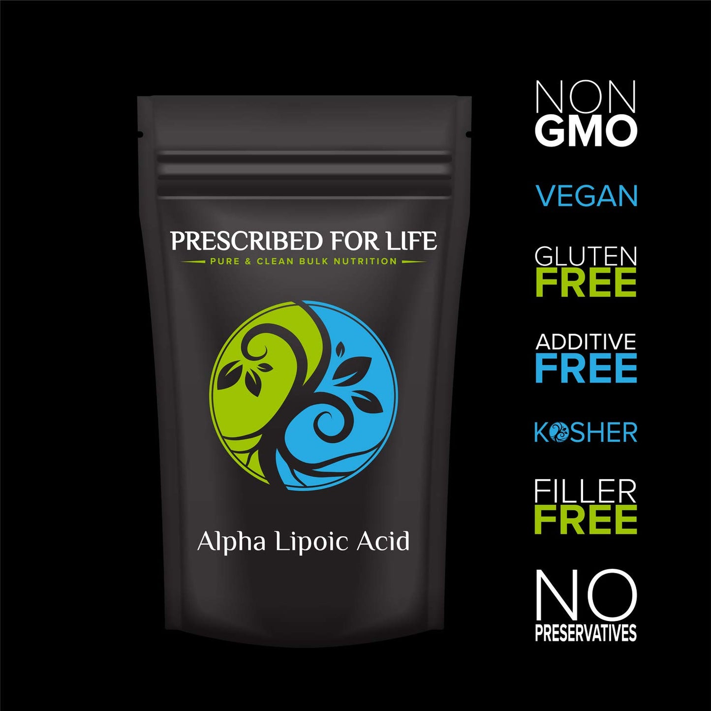 Prescribed For Life Alpha Lipoic Acid Powder, 352.7396