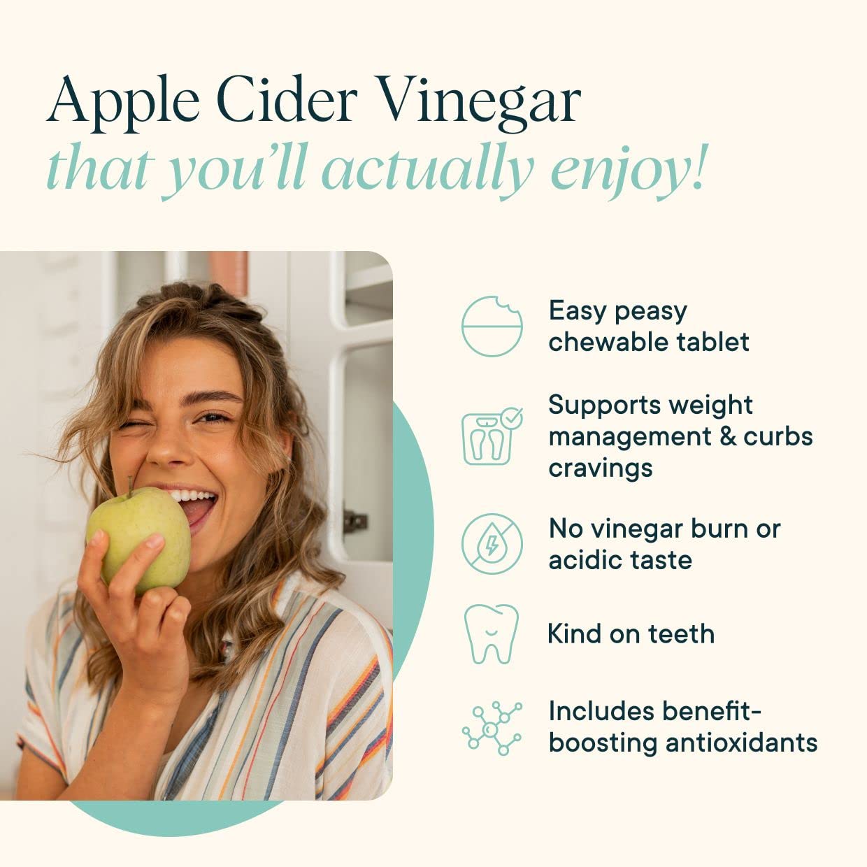 Ora Organic Apple Cider Vinegar Tablets, 60 Count