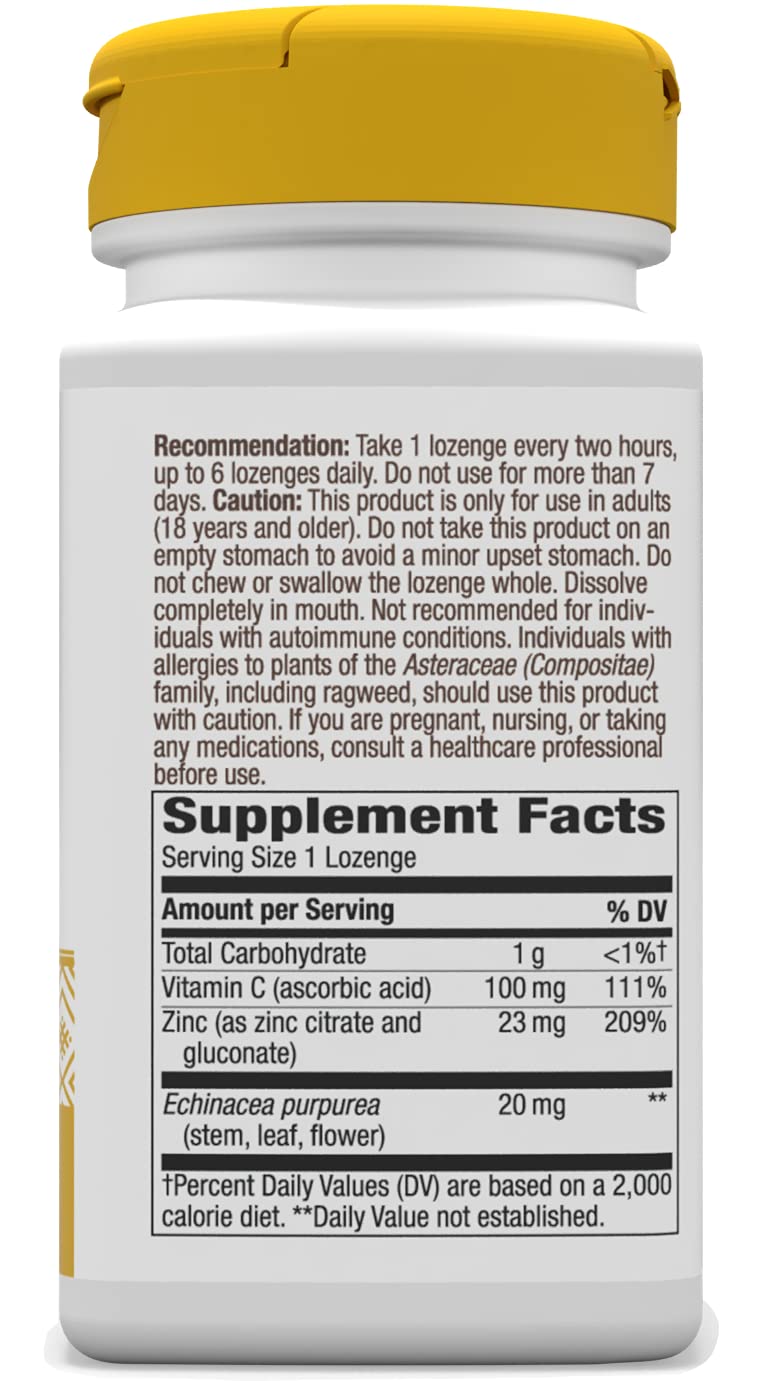 Nature's Way Zinc Lozenges 60 Lozenges