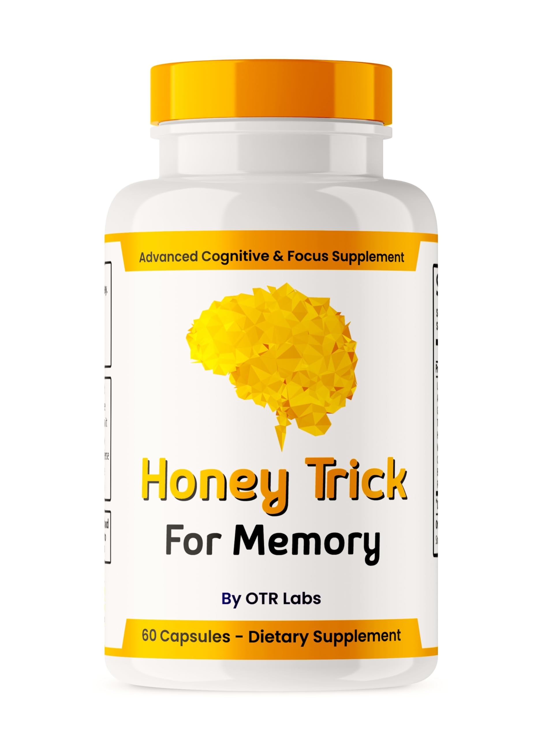 HONEY TRICK Memory Nootropics Capsules, 60 Count