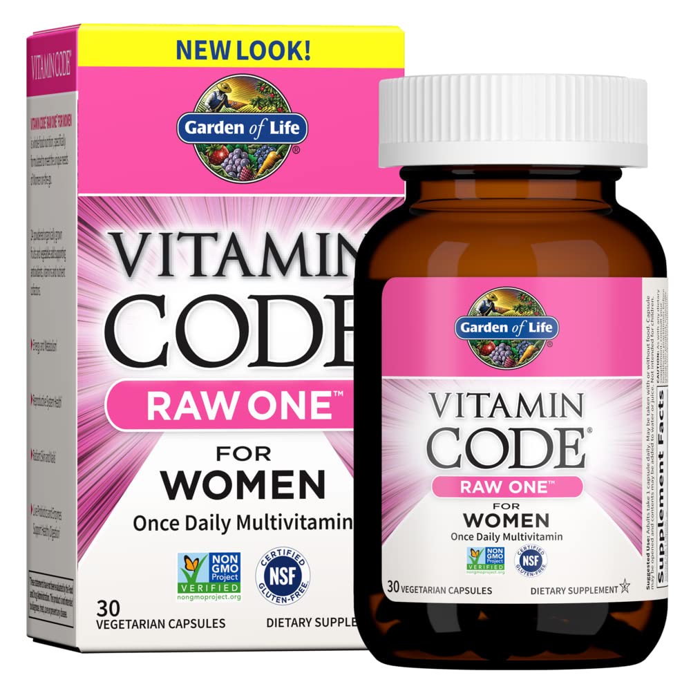 Garden of Life Vitamin Code Raw One for Women Once Daily Women's Multi Capsule 30 Count