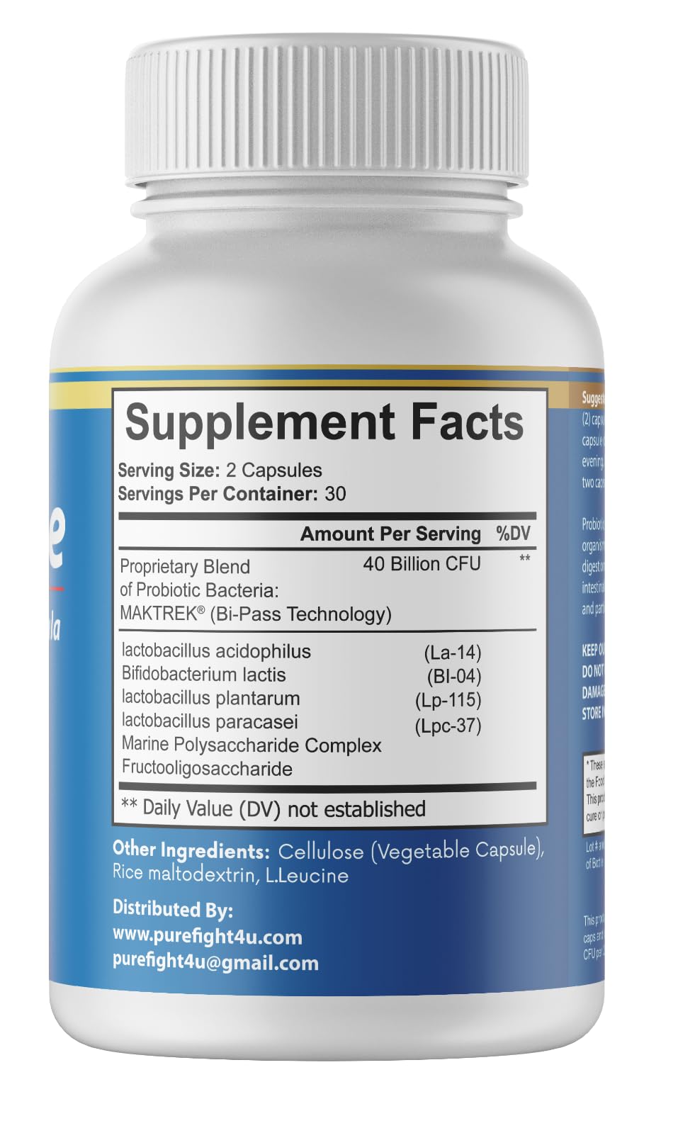 PureFight4U DentaForce Advanced Oral Health Formula Dietary Supplement 60 Capsules