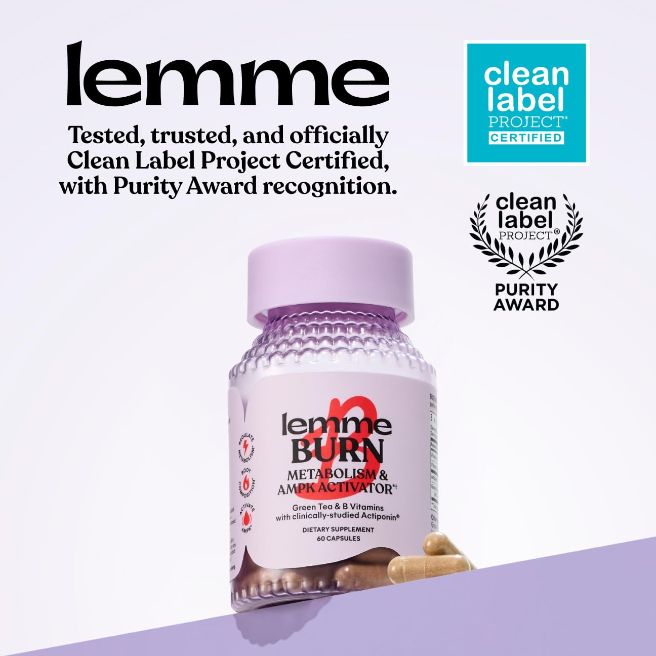 Lemme Burn Belly Fat Capsules, 60 Count