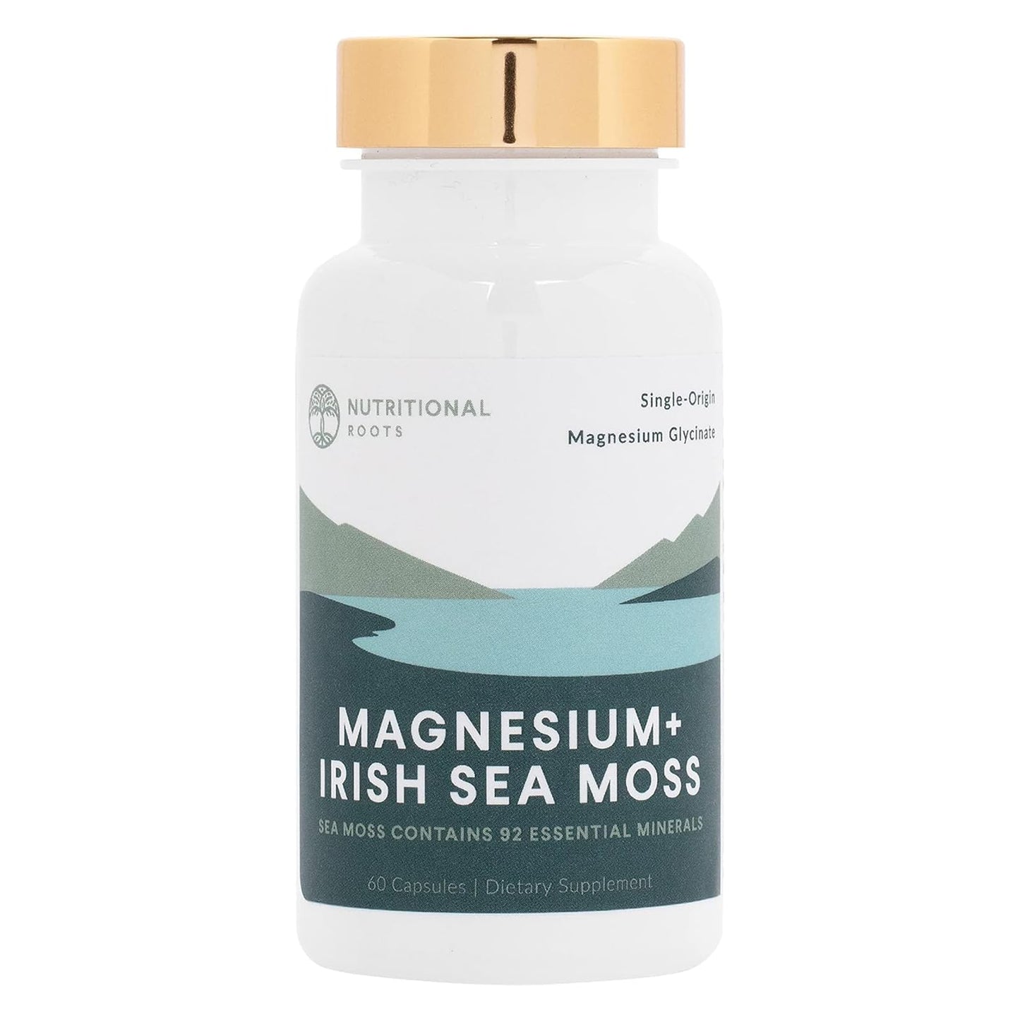 Nutritional Roots Magnesium Irish Sea Moss Capsule, 60 Capsules