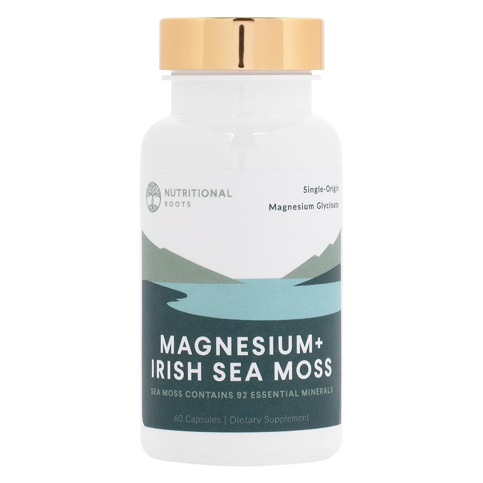 Nutritional Roots Magnesium Irish Sea Moss Capsule, 60 Capsules