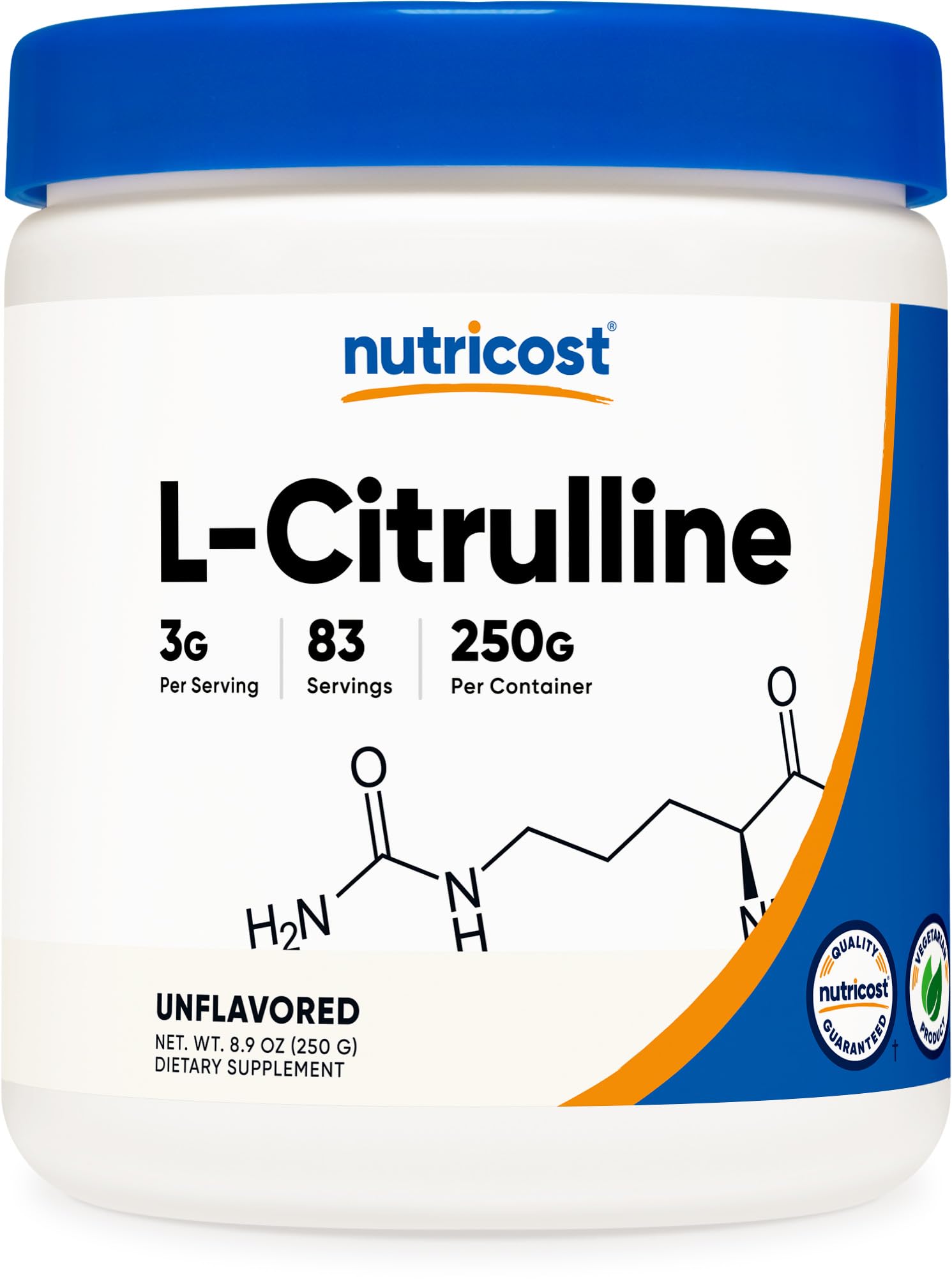 Nutricost L-Citrulline (Base) Powder 8.9 Ounce