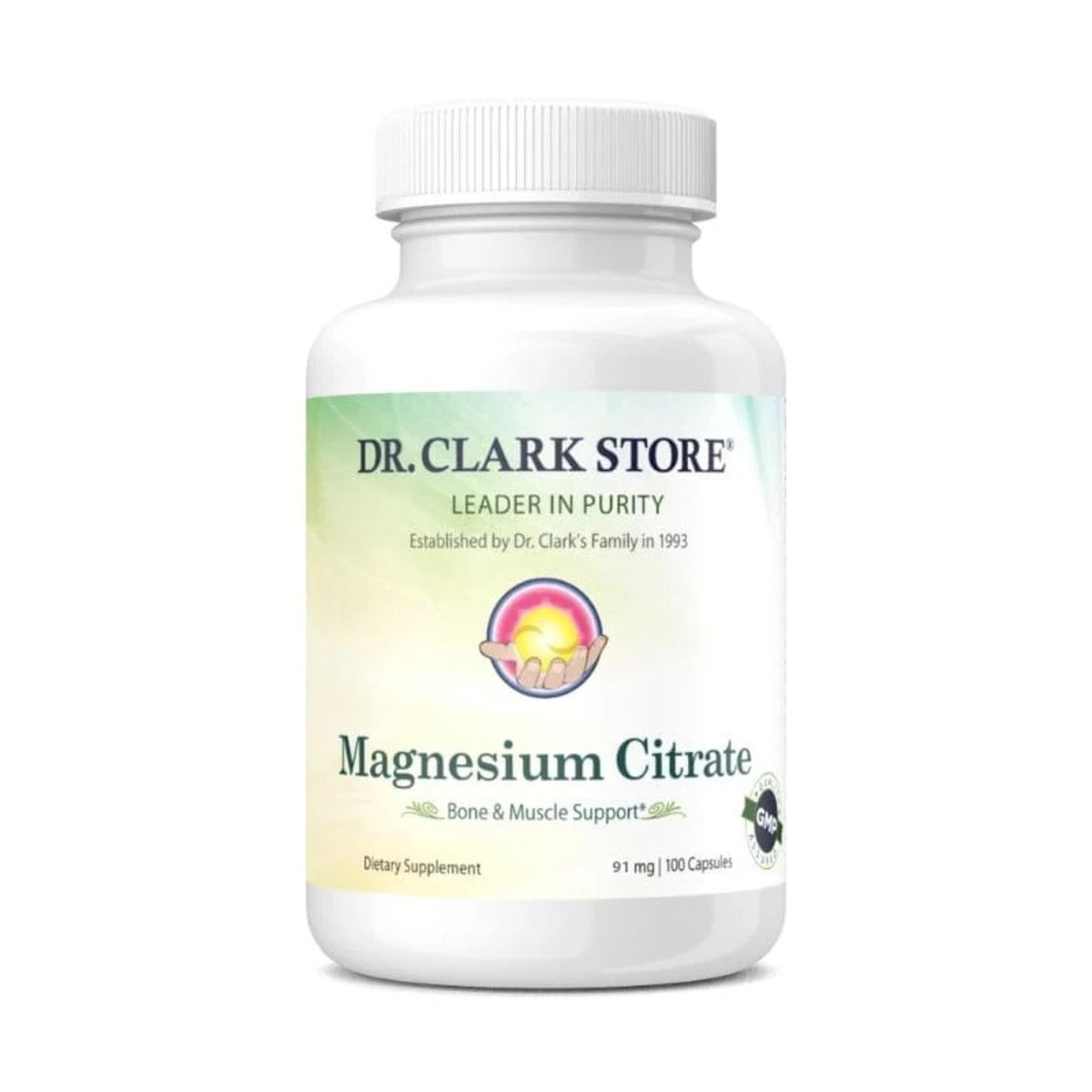 Dr Clark Store Magnesium Citrate 91mg, 100 Capsules