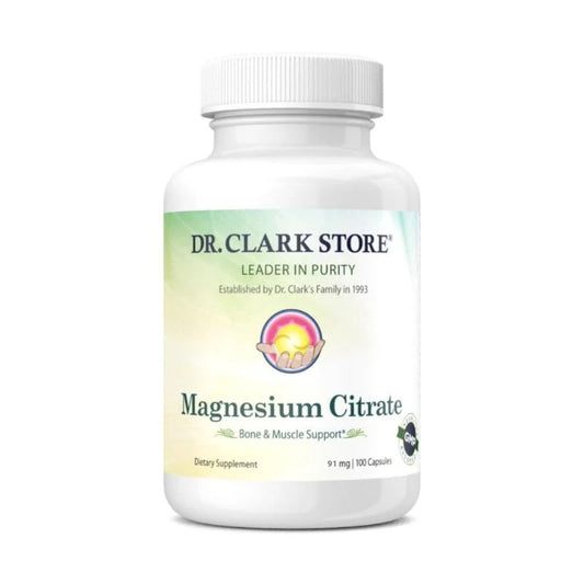 Dr Clark Store Magnesium Citrate 91mg, 100 Capsules