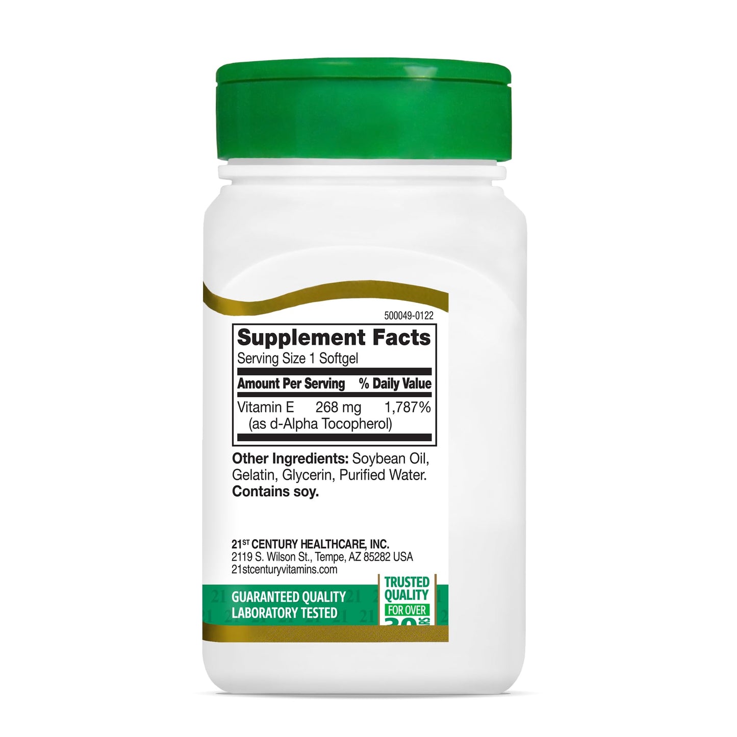 21st Century E 400 I.U. Natural (D-Alpha) Vitamin E Softgels, 110 Count