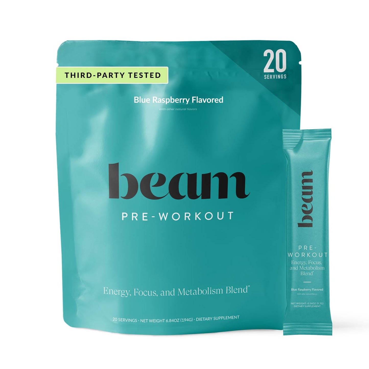 BEAM Pre Workout Powder 5.29 Ounce