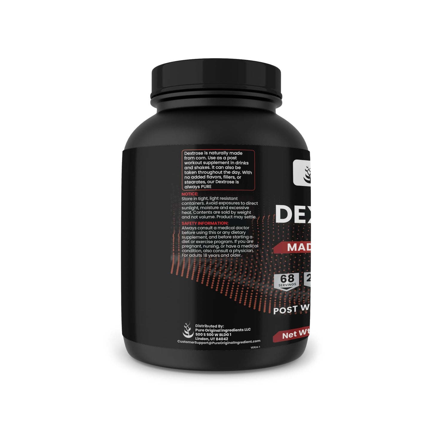 Pure Original Ingredients Dextrose Powder 48