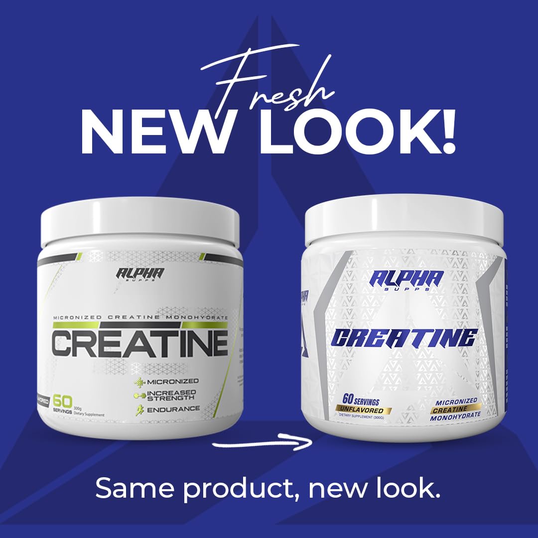 Alpha Supps Alpha Creatine Monohydrate Powder 10.6 Ounce