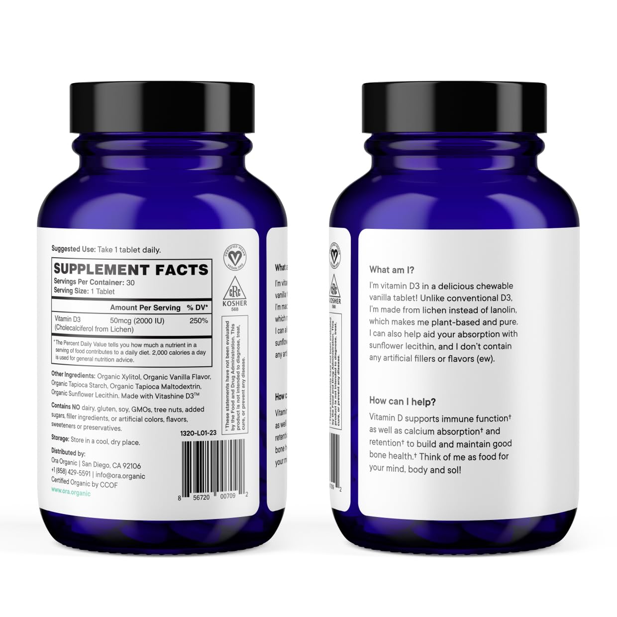 Ora Organic Vitamin D3 2000IU 30 Tablets