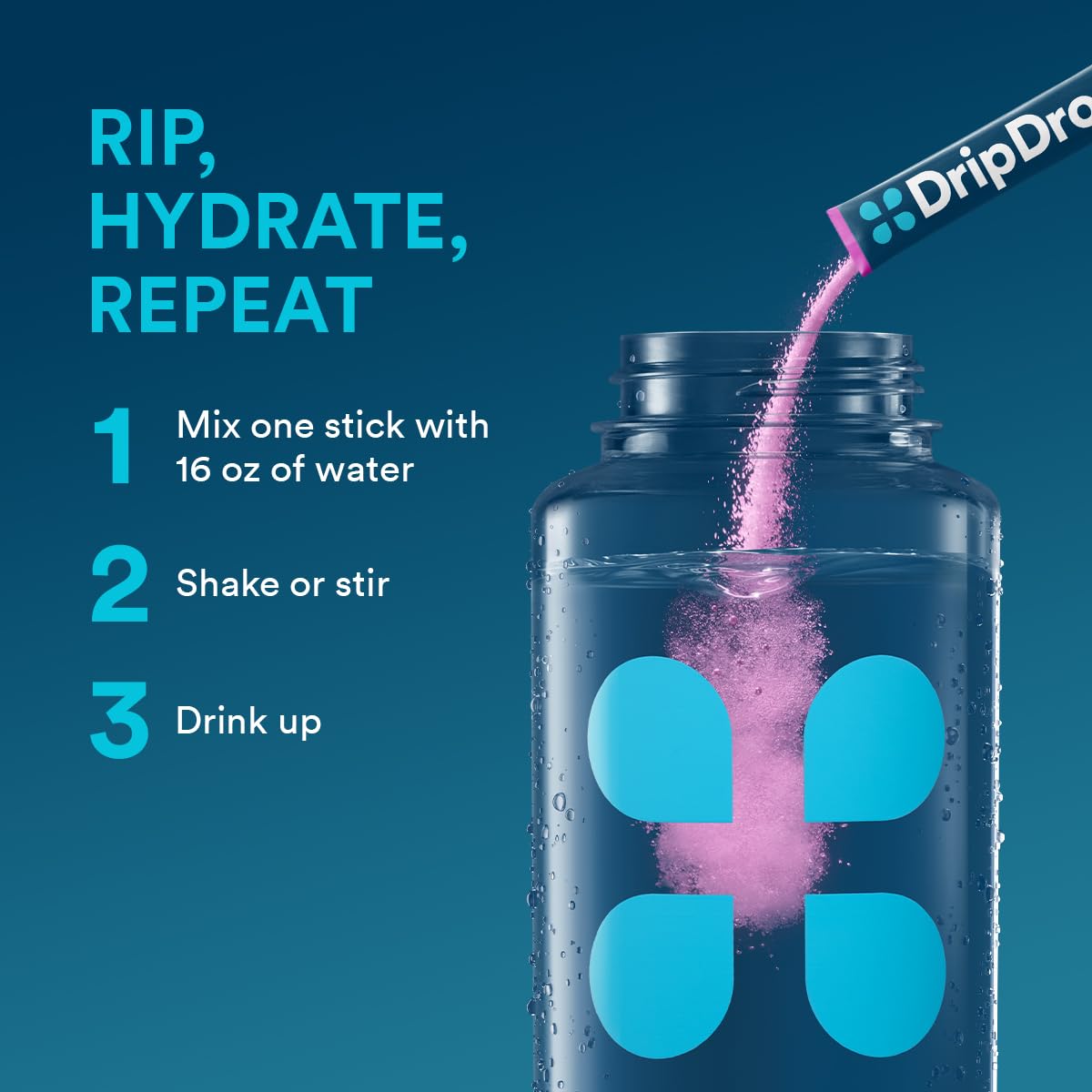 DripDrop Hydration Bold Variety Pack Powder, 80 Count