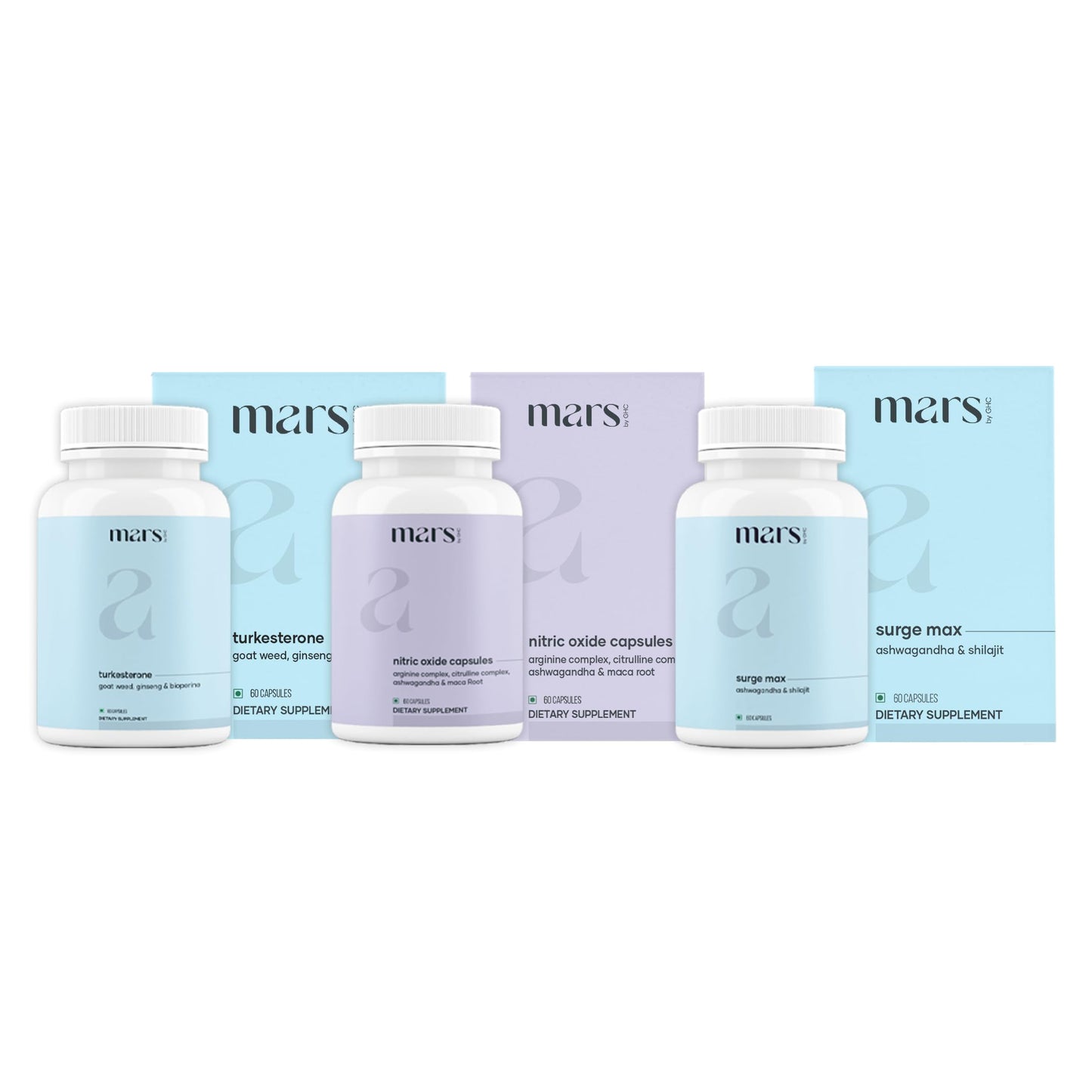 Mars by GHC ZenFlow Bundle Advanced Nitric Oxide, Ashwagandha & Turkesterone Capsules, Pack of 1