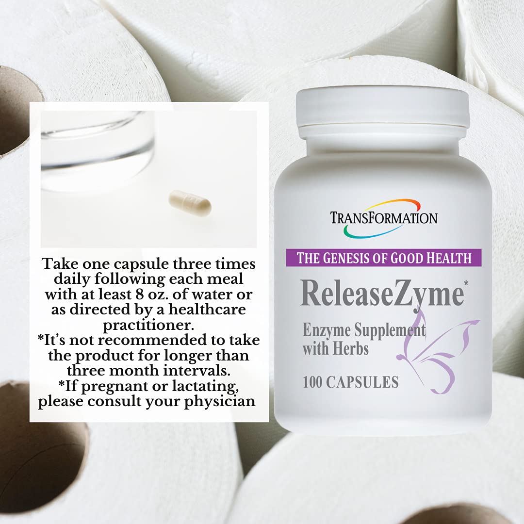 TRANSFORMATION ReleaseZyme Blend Enzymes Capsule, 100 Count