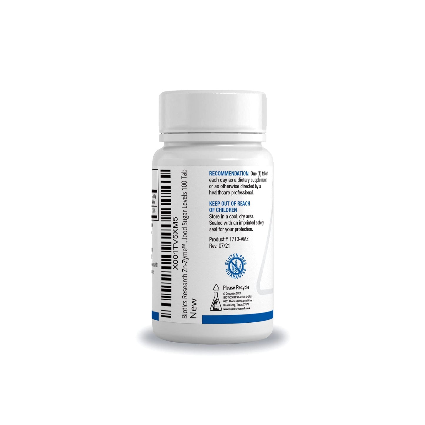 Biotics Research Zn-Zyme 15 mg Zinc, 100 Tablets