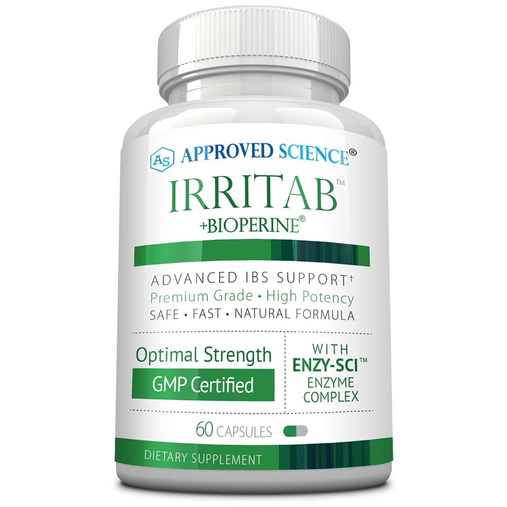 Approved Science Irritab Natural Digestive Enzyme Support Total Support, 60 Capsules