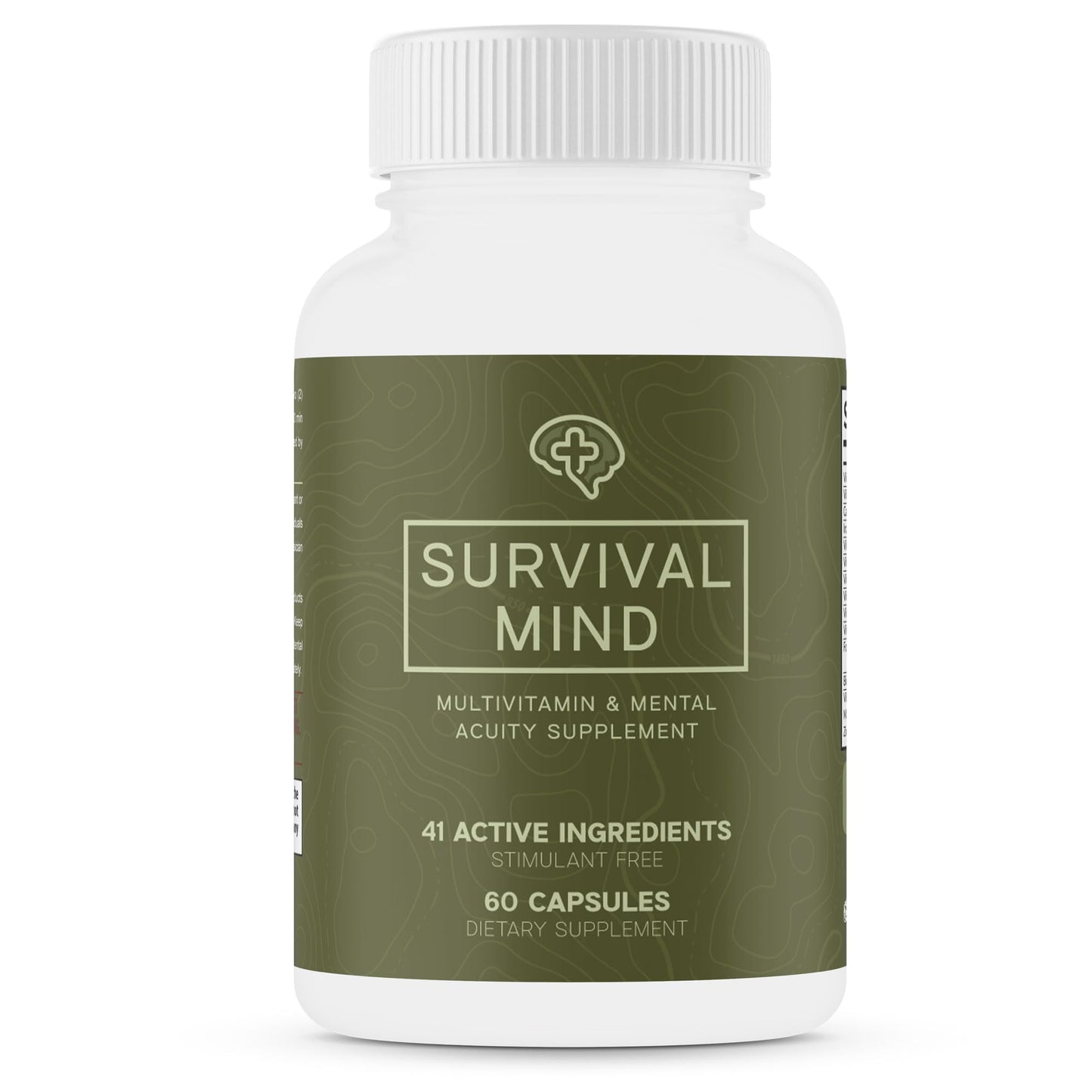 TerraForm Nutrition Survival Mind Multivitamin and Cognitive Booster Capsules, 60 Count