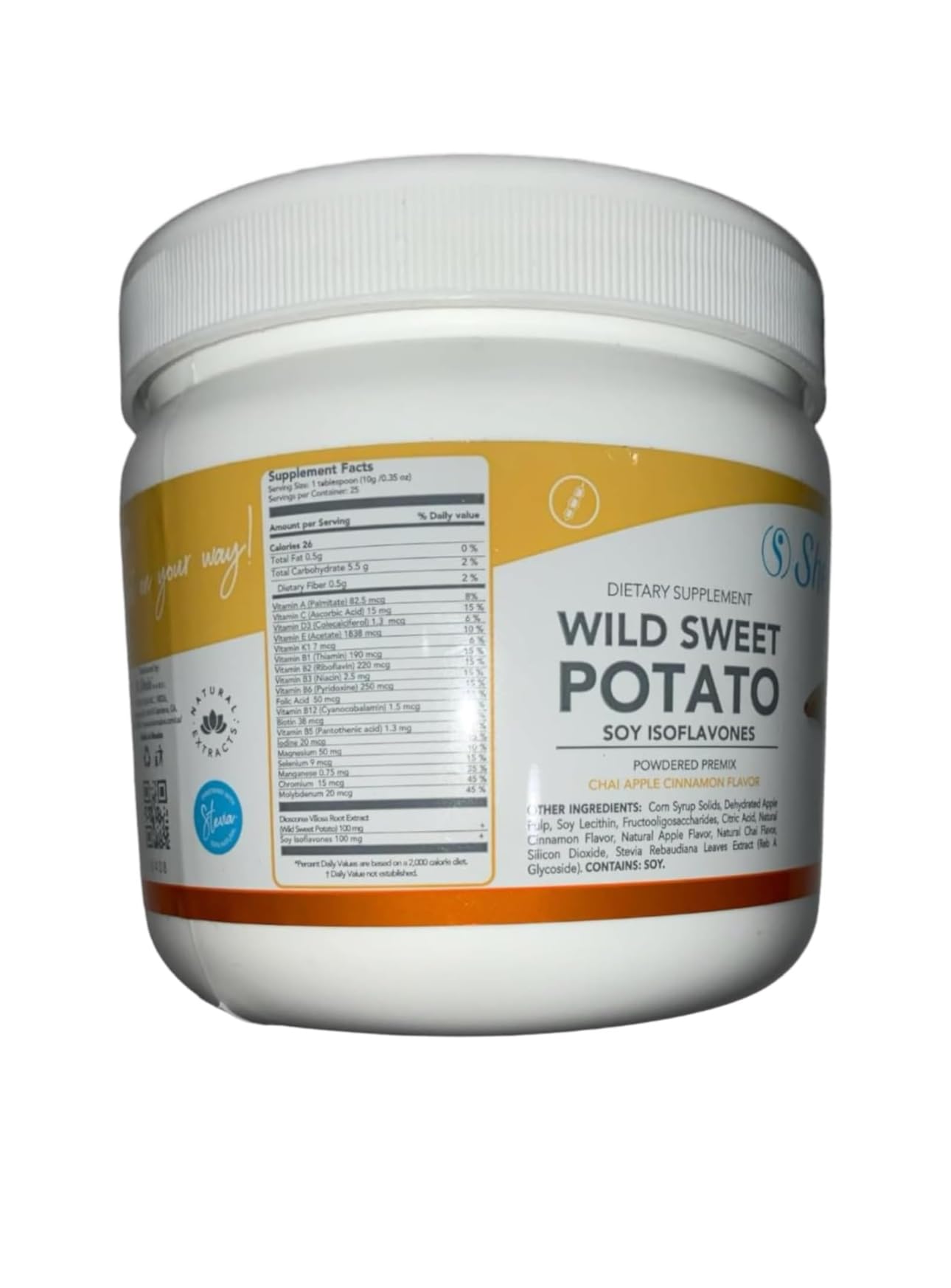 Generic Wild Sweet Potato Soy Isoflavones Premix with Chai Apple Cinnamon Flavors Powder 8.81 Ounce