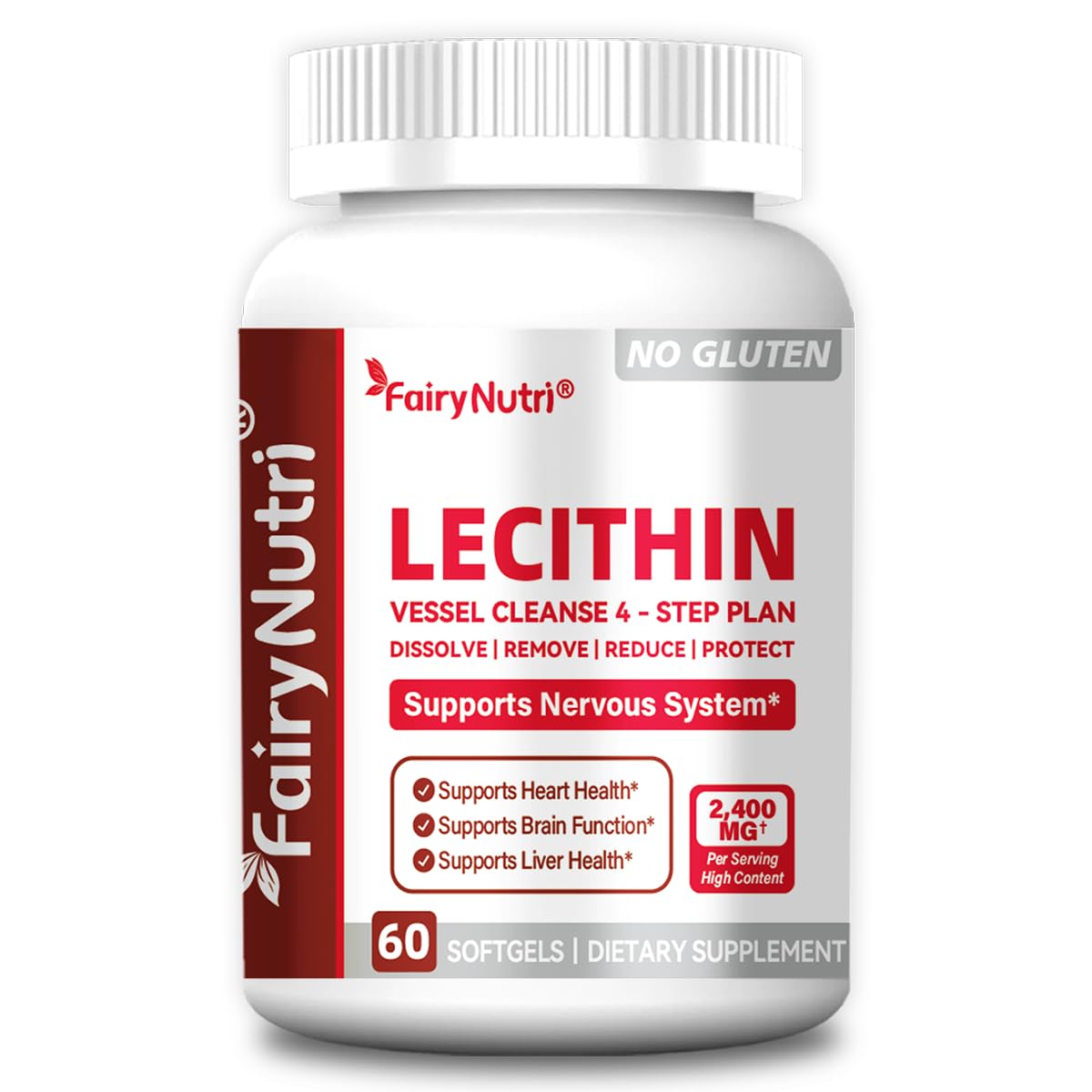 fairynutri Lecithin 2400mg Softgels 60