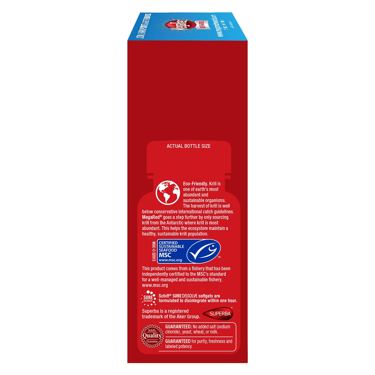 Schiff MegaRed 353mg Omega-3 Krill Oil Joint Care Supplement Softgels 60 Count