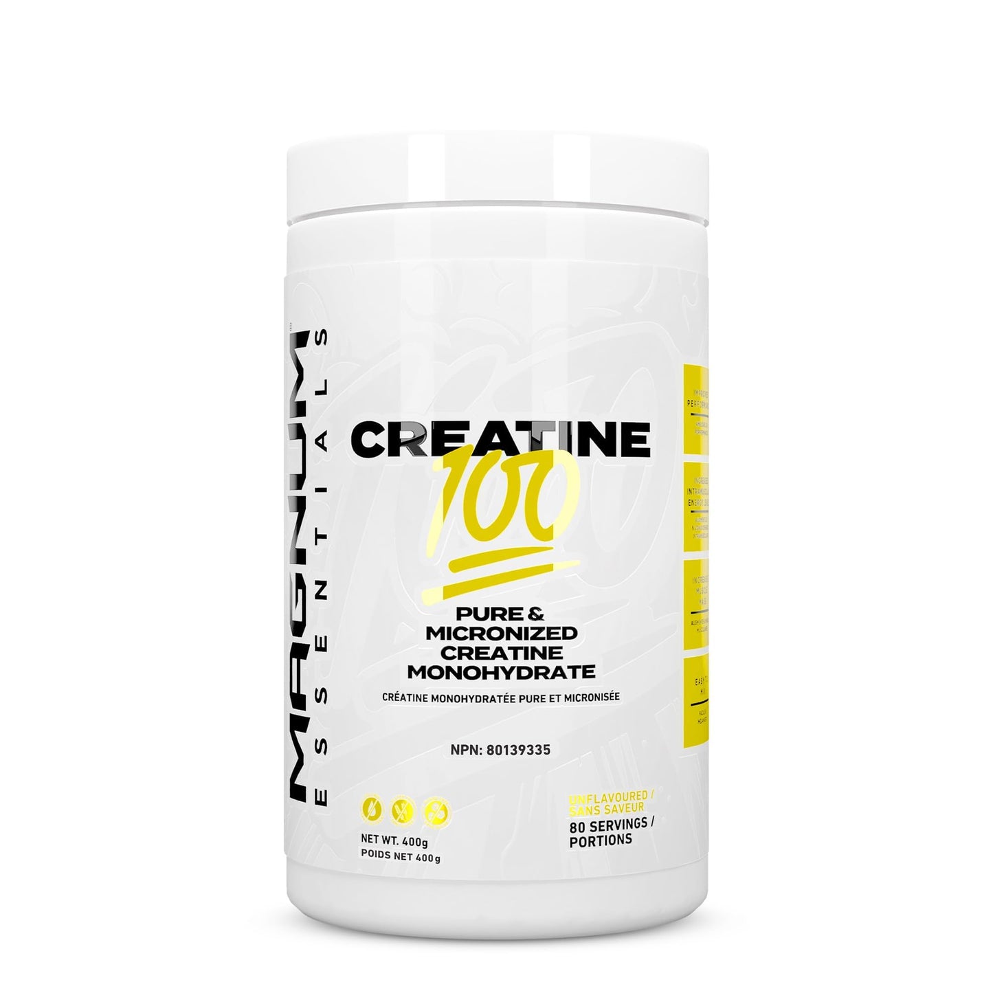 Magnum CREATINE 100 Creatine Monohydrate Powder 14.1 Ounce