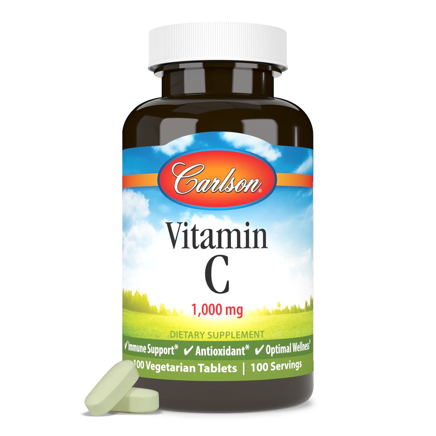 Carlson Vitamin C 1000 mg Tablets, 200 Count