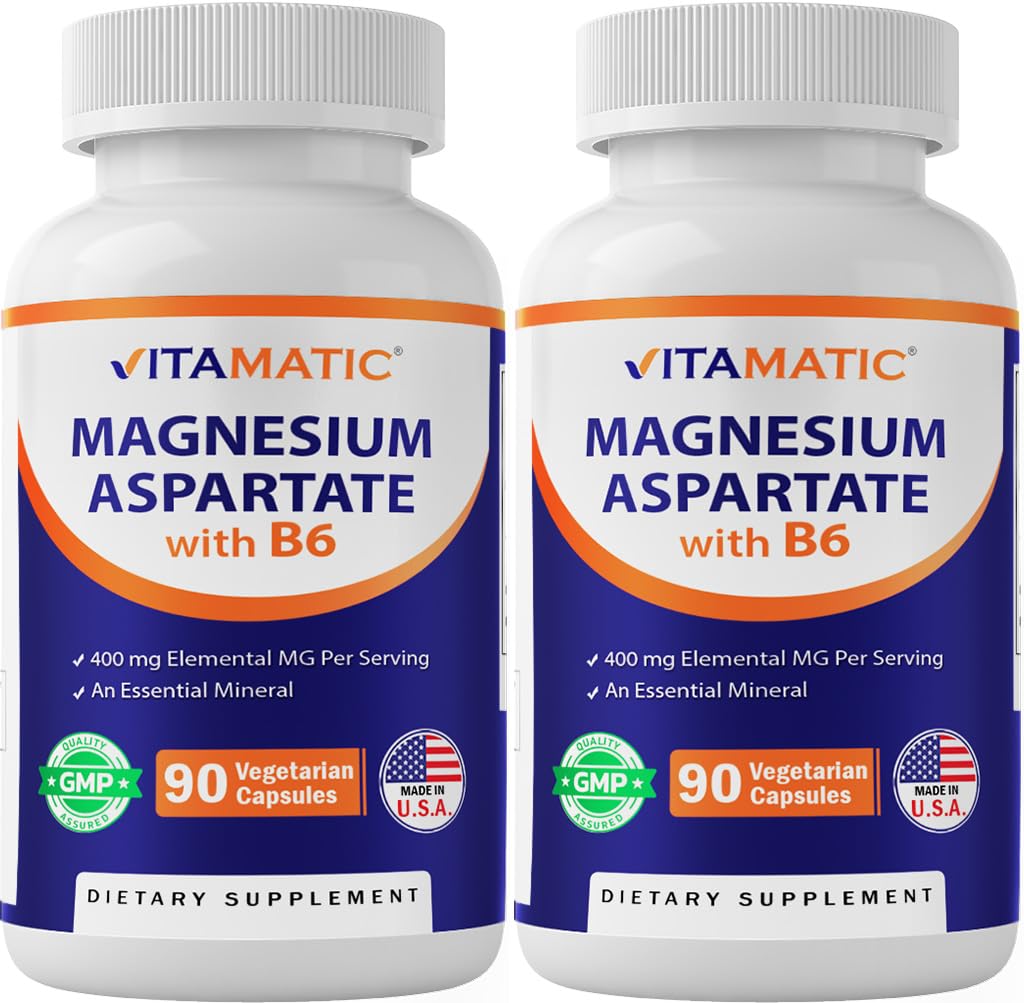 Vitamatic Magnesium Aspartate 400mg Capsule, 180 Count