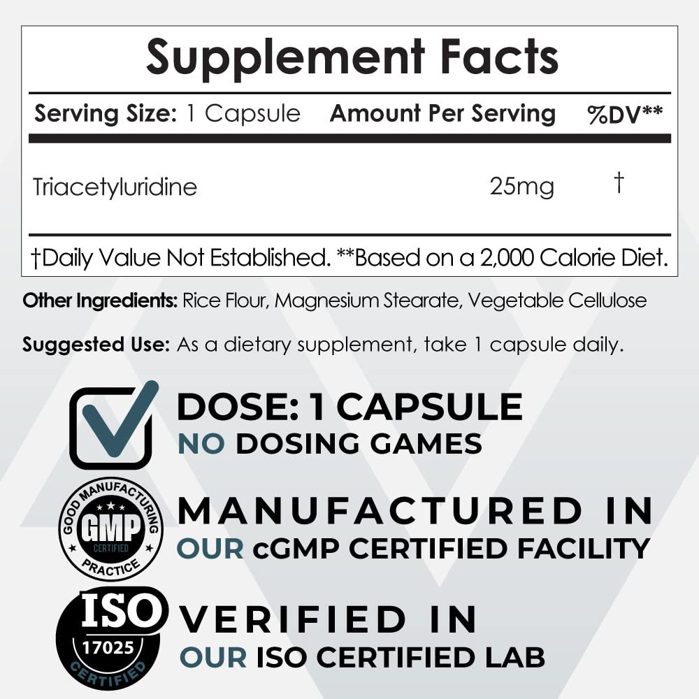 Nootropics Depot Triacetyluridine Tau Capsules, 60 Capsules