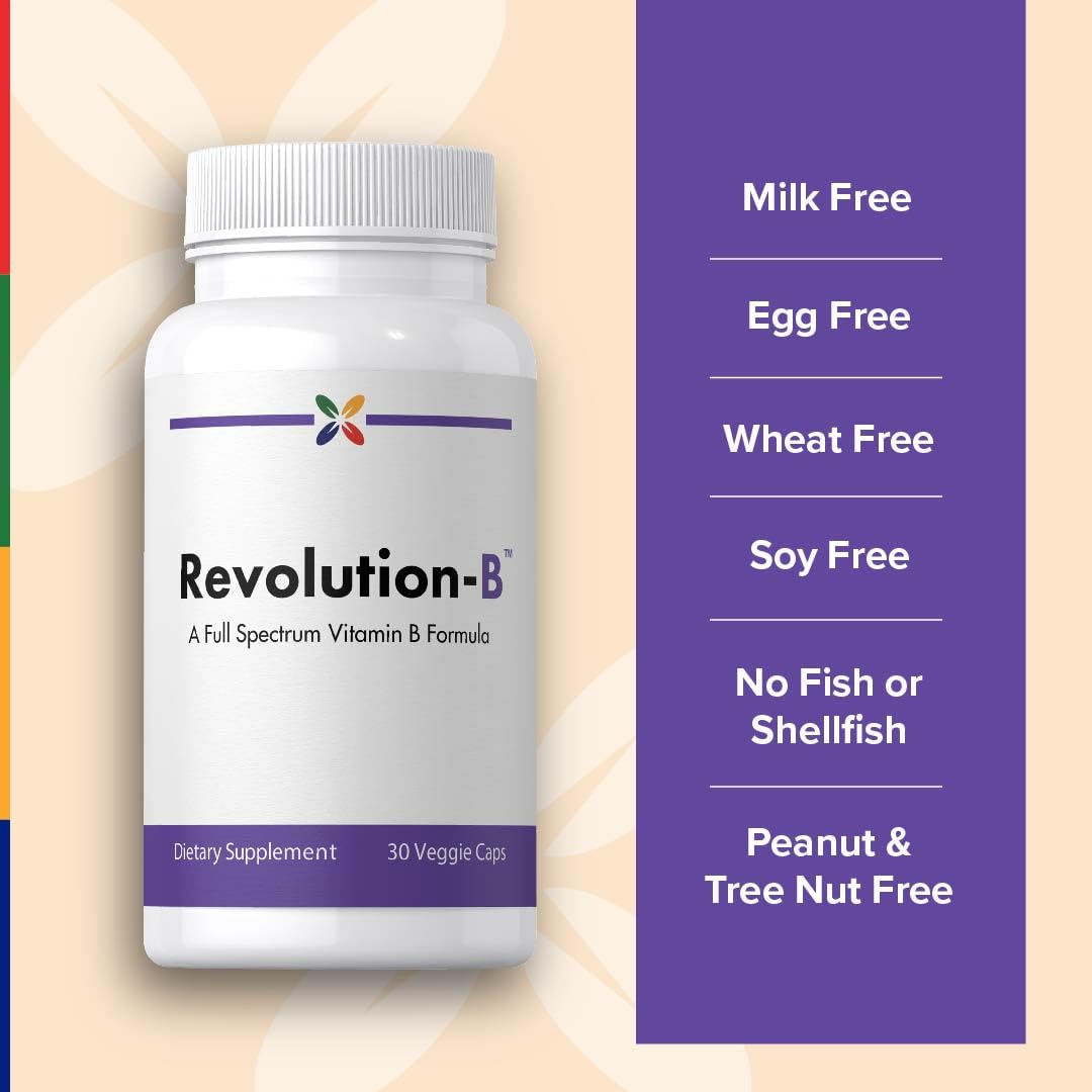 Stop Aging Now Vitamin B Complex Capsules with Folate 30 Count