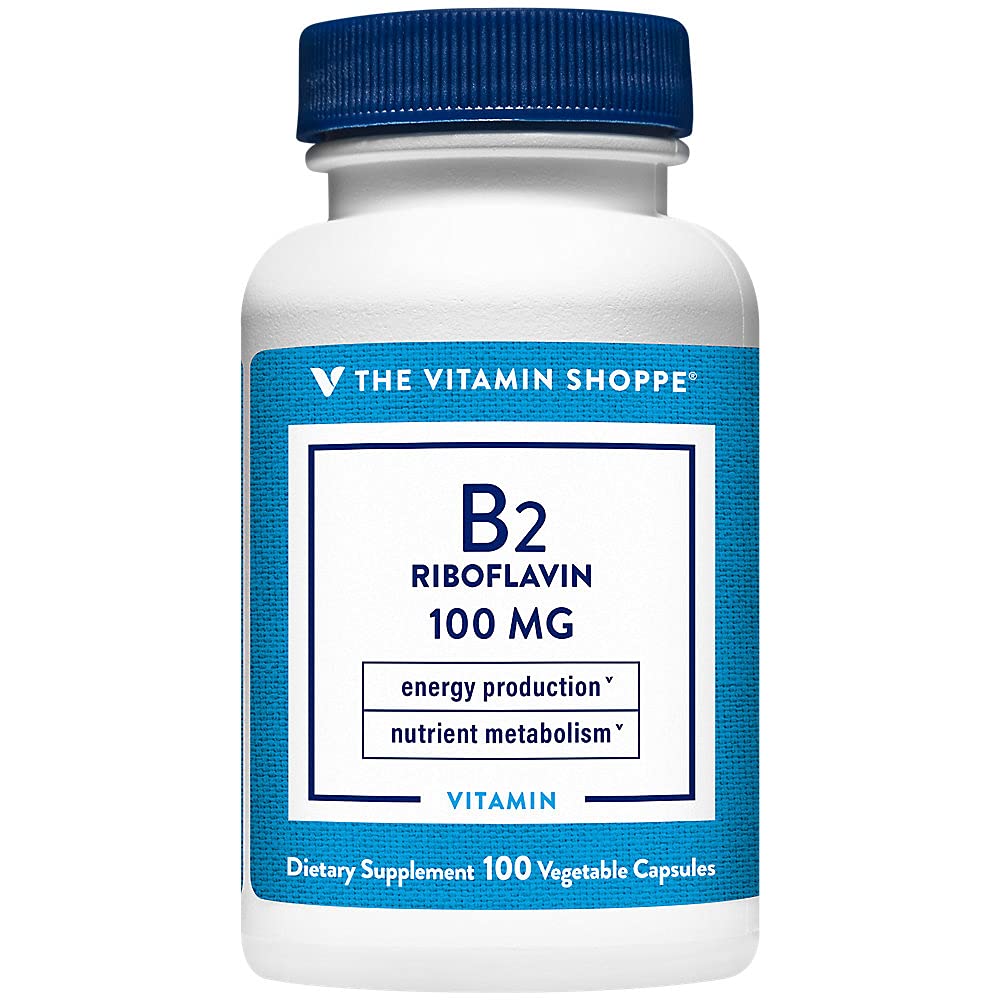 The Vitamin Shoppe Riboflavin B2 100 mg Capsule, 1 Count