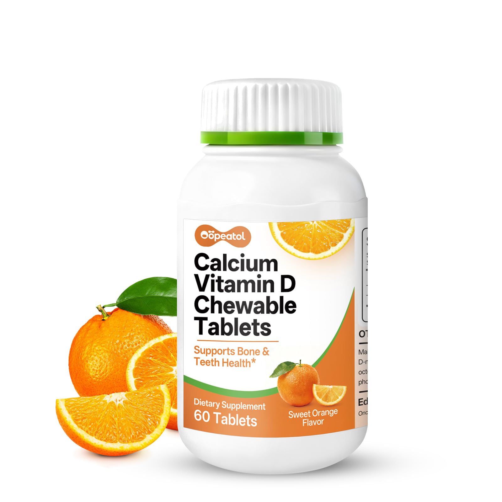 Oopeatol Calcium with Vitamin D3 Chewable 60 Count