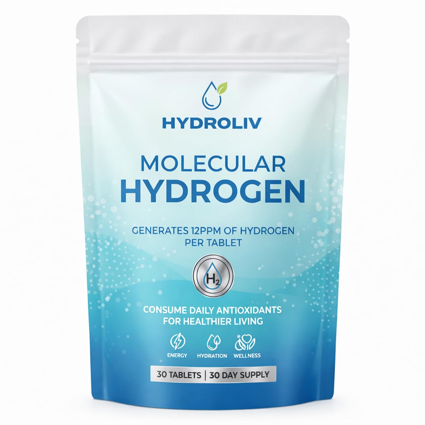 Hydroliv Hydrogen Water Tablets, 30 Tablets