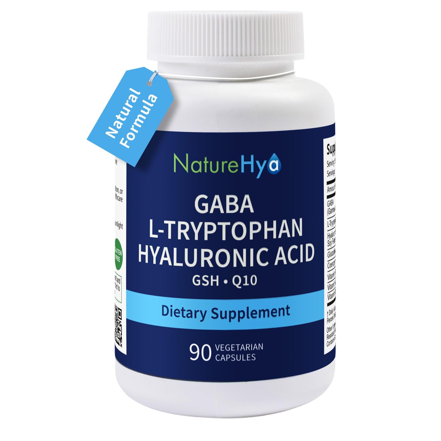 NatureHya GABA + L-Tryptophan Sleep Aid Supplement Capsule 90 Count
