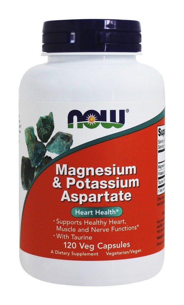 NOW Foods Magnesium & Potassium Aspartate 360 Capsules