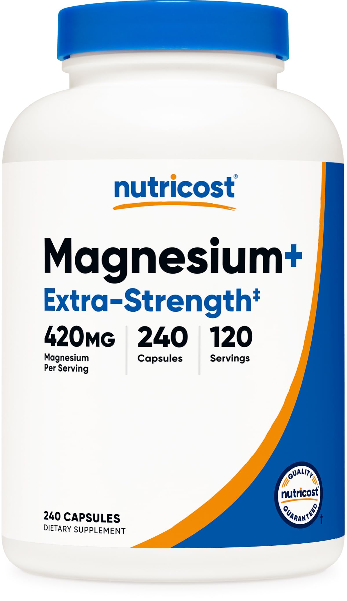 Nutricost Magnesium+ Extra Strength 420mg Capsules, 240 Count