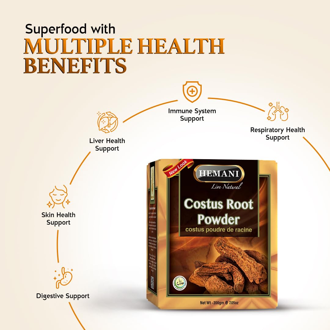 Hemani Live Natural Costus Root Powder 7.1 oz