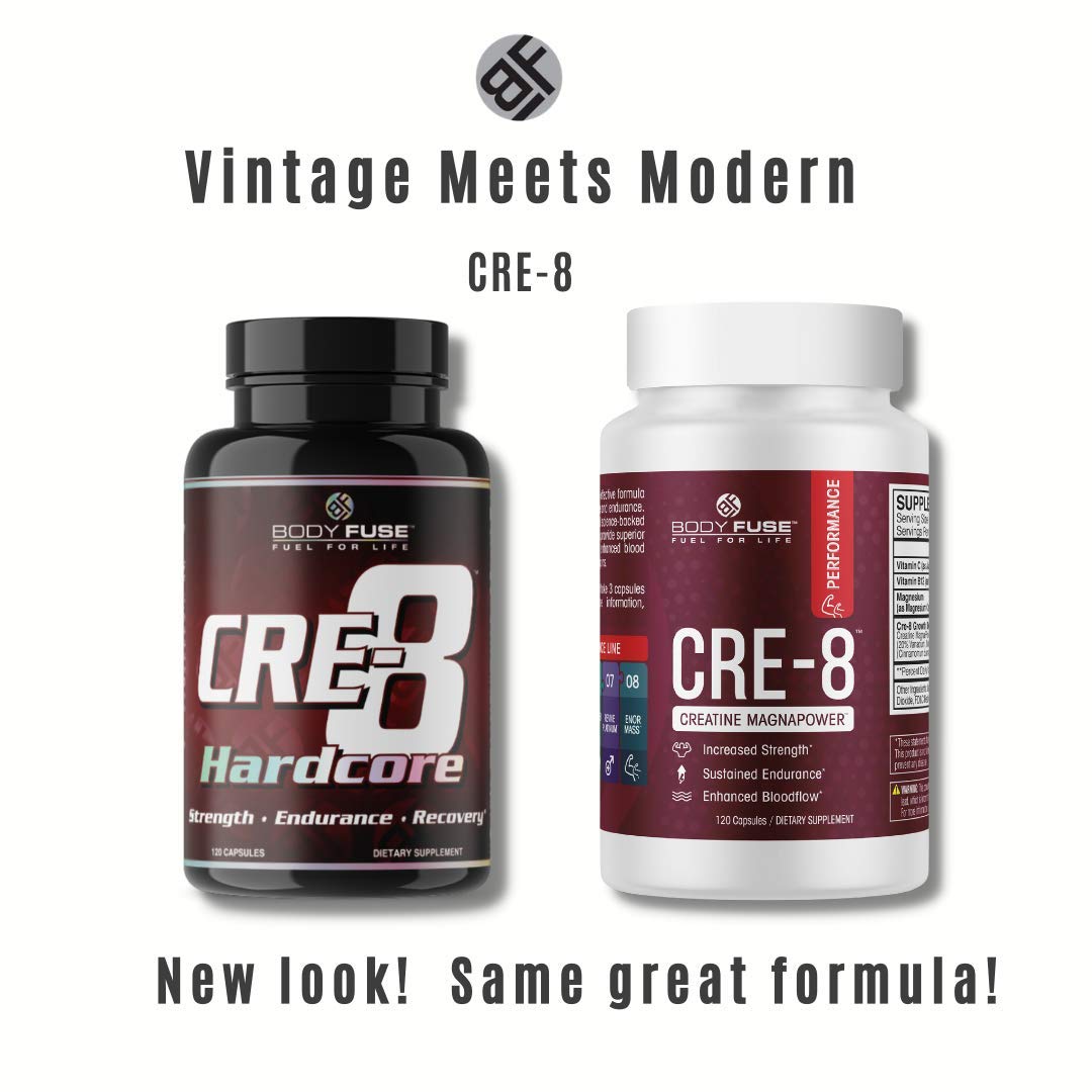 Body Fuse CRE-8 Creatine Capsules 120 Count