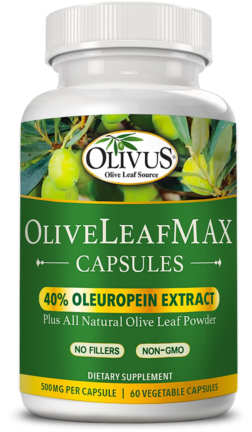 Olivus OliveLeafMAX Olive Leaf Extract Capsules 60 Count