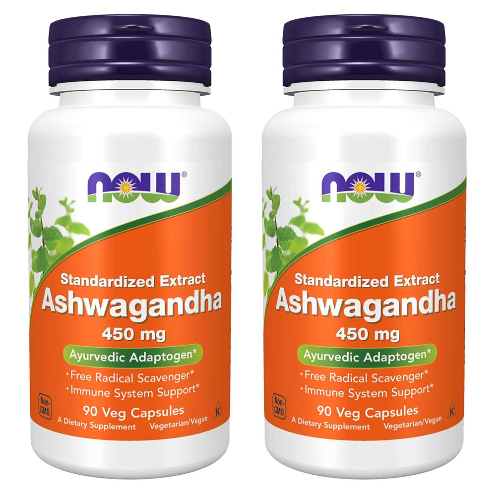 NOW Foods Ashwagandha Extract 450mg Capsules, 180 Count