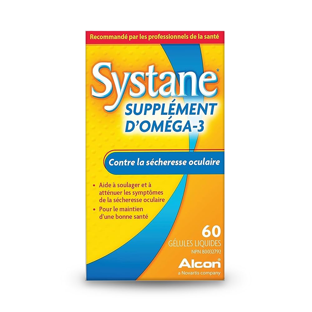 Alcon Systane Vitamin Omega-3 Healthy Tears Softgels 60