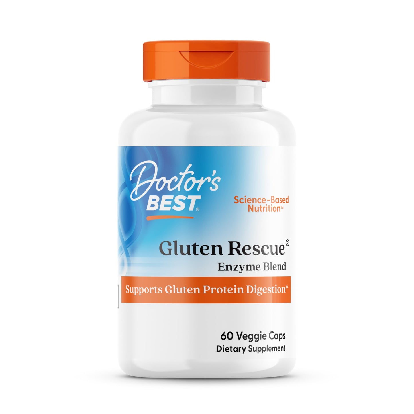 Doctor's BEST Gluten Rescue Digestive Enzymes Capsules, 60 Count