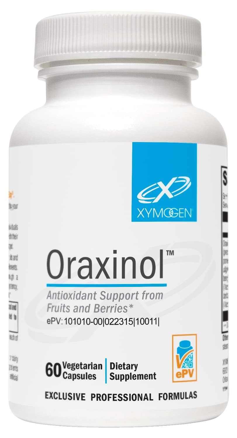 XYMOGEN Oraxinol - Proprietary Fruit & Berry Extract Blend - Cardiovascular & Vascular Health Support - Vegetarian, Gluten-Free & Non-GMO - 60 Capsules