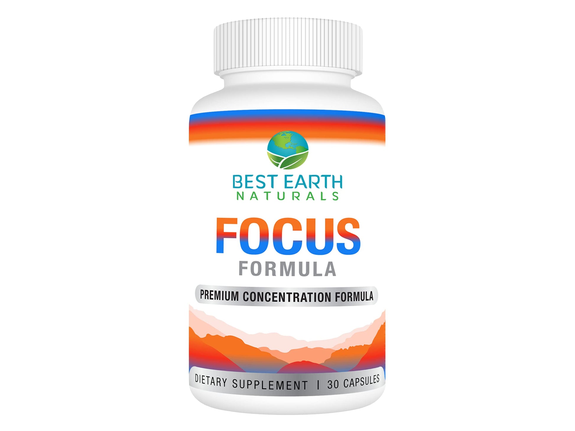 Best Earth Naturals Focus Formula Supplement to Support Concentration 30 Capsules